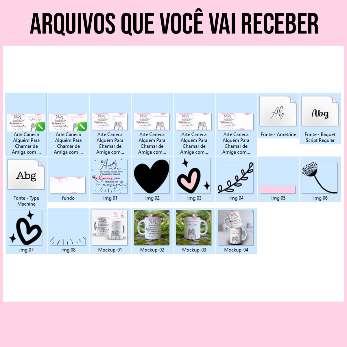 Arquivos Arte Para Caneca Amizade Alguém Para Chamar de Amiga