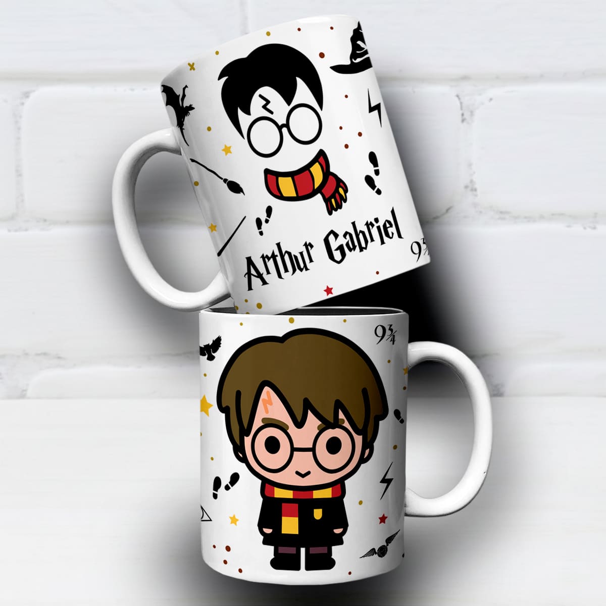 Arte Para Caneca Harry Potter Fofo Com Nome - Arquivo Digital Sublimação - Imagem 4