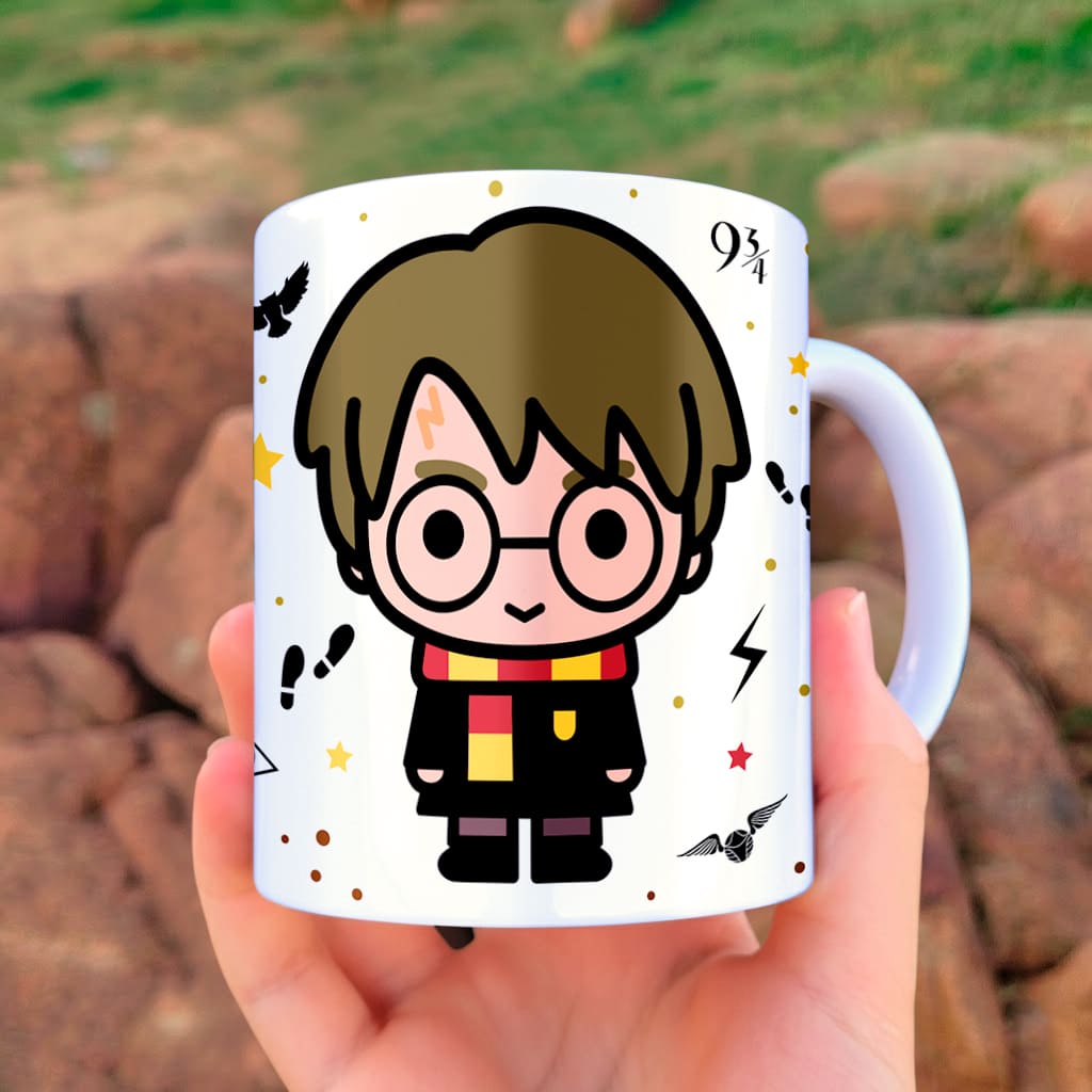 Arte Para Caneca Harry Potter Fofo Com Nome - Arquivo Digital Sublimação - Imagem 3